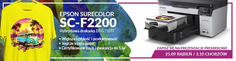 Zapraszamy na premierowe prezentacje drukarki EPSON SureColor SC-F2200 31  sie 2023 16:00